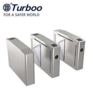 Waist Height Flap Barrier Turnstile / Pedestrian Turnstile Gate Access Control