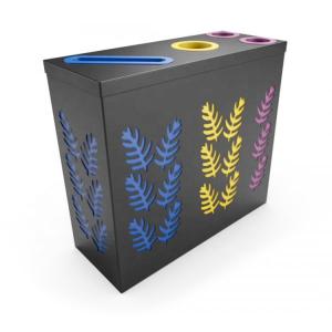 Stainless Steel Touchpad 45gal Multi Compartment Trash Can