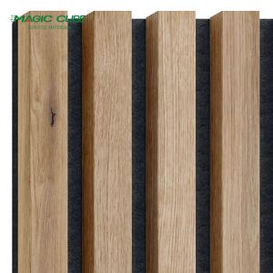 Customized Fireproof Wood Bedroom Slat Board with Melamine Finish and 3 Side