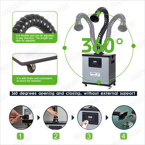 Small Portable Electric Fume Eliminator for Soldering Fume Extraction