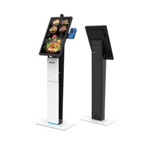 self service ordering kiosk payment machine with ticket printer