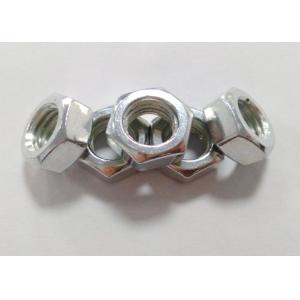 Cheap Customized M10 X 1.5 Hexagon Nuts Electroplating White Zinc With 6.5mm Thickness for sale