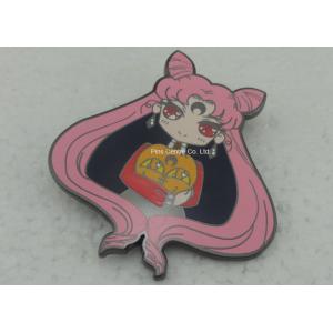 Personalised Hard Enamel Lapel Pin Gold Plating Plain And Flat Back