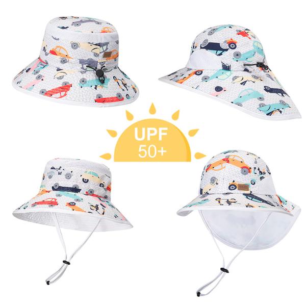 Quality UPF Lightweight Breathable Bucket Hat UV Protection For Kids Children wholesale