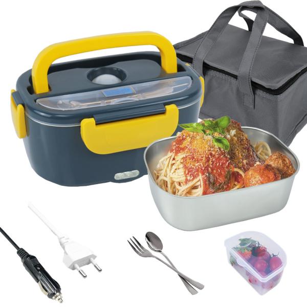 Electric Lunch Box Food Heater 3 In 1 Portable Warmer Leakproof Heated Box For