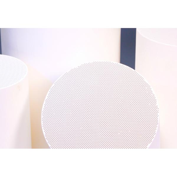 Quality Round SCR Ceramic Catalyst Carrier , Honeycomb Ceramic Monolith Support wholesale