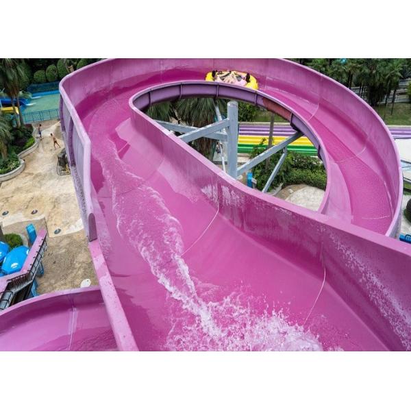Quality Classical Commercial Spiral Water Slide Equipment For Kids 2 Persons Family Raft wholesale