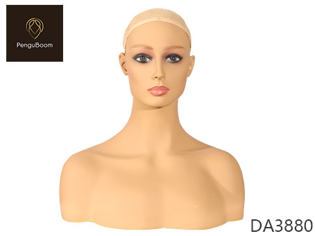Quality 1.66kg Life Size Mannequin Head With Shoulders wholesale