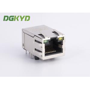 Telecom Connector With Integrated Magnetics RJ45 Modular Jack Single Port 25.4mm