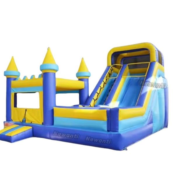 Commercial Kids Playground Obstacle Toboggan Bouncy Water Slide Combo Inflatable