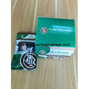 China Display Box Green Printed BOPP Cigar Humidor Bags on sale