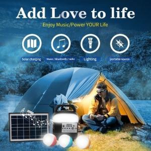 Rechargeable LED Bulb Solar Home Lighting System For Emergencies