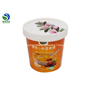 Biodegradable Kraft Paper Disposable Salad Soup Bowls with Lid