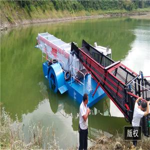 Water Cleaning Large Floating Aquatic Weed Harvester 2M Harvesting Width