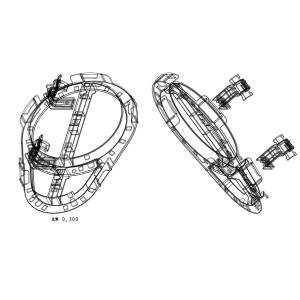 ADSS Cable Storage Bracket Unit FSU-D500 16inch Round Shape PP Anti UV