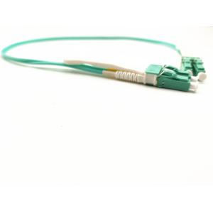 Push Pull Tab Fiber Optical Patch Cord LC Uniboot OM3 For High Density Cabling
