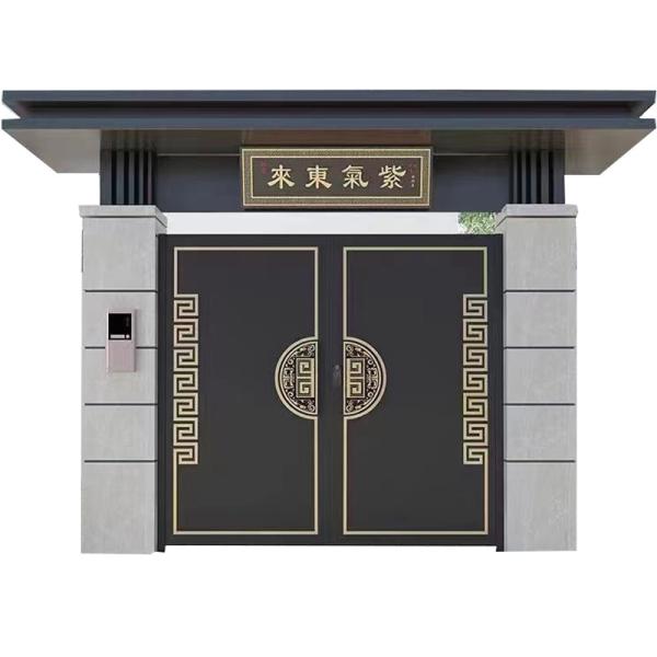 Quality Modern Simplicity Design Custom Aluminum Fence with Sliding Open Style wholesale