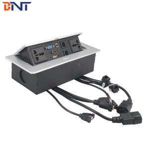 High quality tabletop flush mount pop up power socket outlet for office table