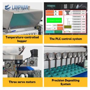 60-100kg/h 25L Hopper with Heat Preservation Performance Gummy Candy Depositing