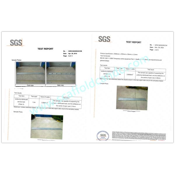 High loading capacity scaffolding steel plank, steel board, Q195 galvanized 225*38mm plank as working platform