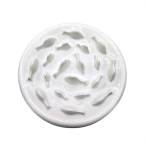 Ceramic Fun Slow Feeder Bowl Interactive Bloat Stop Puzzle Cat Bowl Healthy