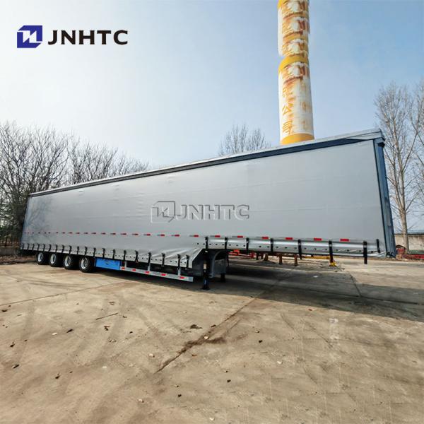 4 Axles 40FT Side Curtain Trailer with 60tons for Drink and Cargo Side Curtain