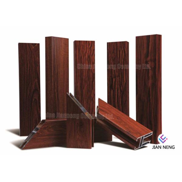 Quality Wood Finish Aluminium Frame Profile , Customized Aluminum Extrusion Profiles wholesale