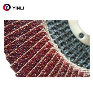 China Red Aluminium Oxide Flap Disc 4.5 flap disc 60 grit For Polishing Sheet Metal on sale