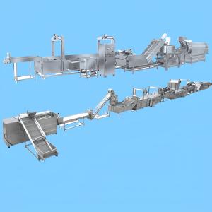 Cheap 200kg Capacity Stainless Steel Frozen French Fries Line Customized Potato Chips Production Line for sale