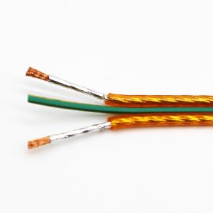 RVH Shielded Speaker Cable Cu Conductor AL Foiled Shielding Soft Transparent PVC