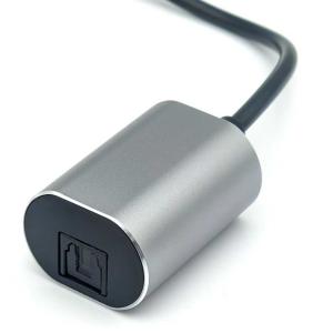 High-Fidelity TOSLINK Optical Audio Cable with USB-C Male Connector for