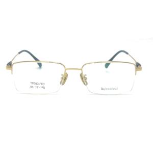 TD033 Rectangle eye shape titanium frame engineered with precision
