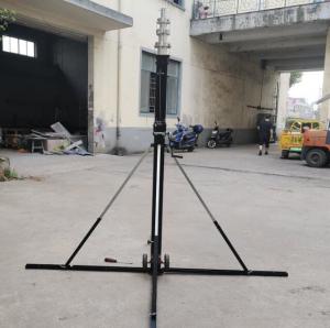 China Light Weight Sports Filming Pole Portable Telescoping Pole Hand Crank Up Mast 9m  12m on sale