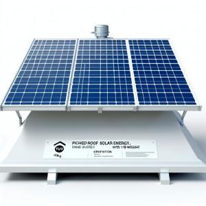 Pitched Roof STD Solar Energy System With TUV Certification And 18kg Panel