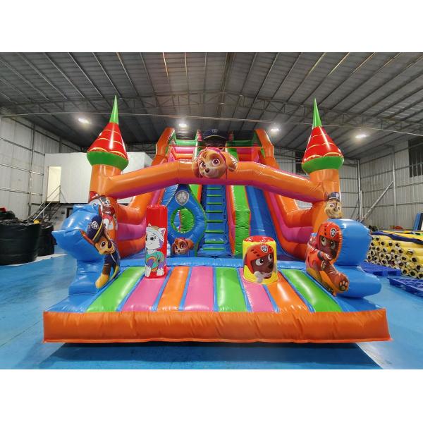 Quality Popular Commercial Inflatable Slides PAW Patrol Theme Inflatable Slides Castle For Kids And Adults wholesale