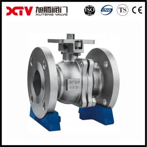 API Certified Xtv CF8/CF8m DIN JIS ANSI Full Port 2PC Industrial Flange Floating