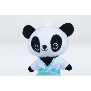 Kawaii Eco Friendly Plush Toys Black / White Color Panda Design For Kids