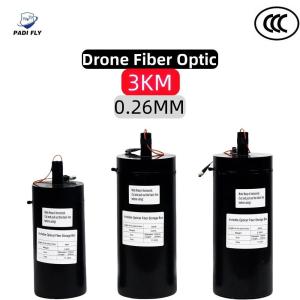 Long Distance Portable 0.26mm Drone Optical Fiber for Black Carbon Fiber 3km