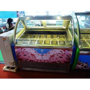 Automatic Defrost Popsicles Ice Cream Display Freezer With 12 Pcs 1 / 3 Pan