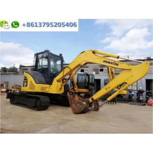 Good Condition 5 Ton Used Mini Excavator Komatsu PC55MR Digger With Air