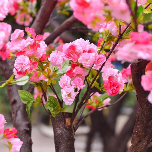 250cm Plastic Artificial Cherry Blossom Tree Decoration Plant For Reception Center