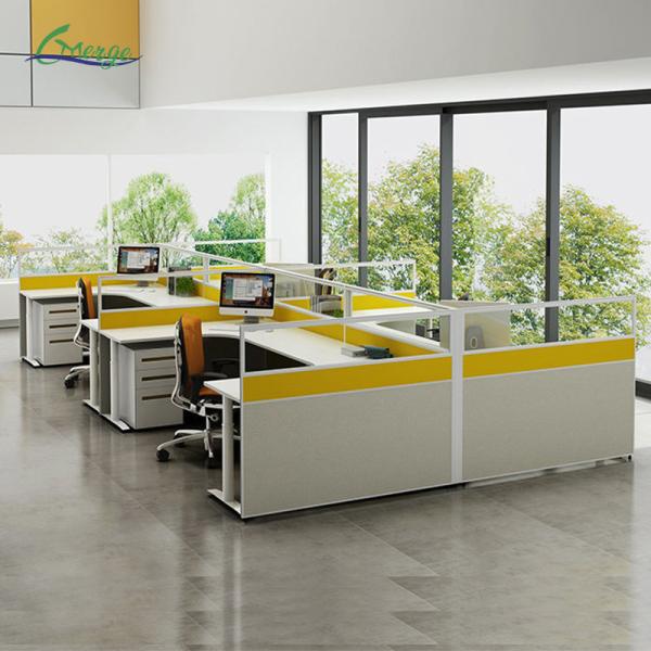 Quality Silver Screen Partition Work Position with Aluminum Alloy Frame Material and Adjustable Height wholesale