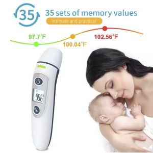 Contactless Fever Digital Forehead Thermometer 3VDC With Three Color Backlight