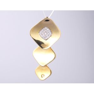 Mesh Shimmering CZ Cross Pendant In Sterling Silver 925 Custom Logo Engraved 2