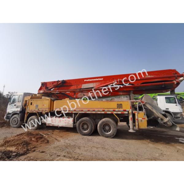SG5366THB M46 Cylinder Type 2013 Putzmeister 46m Second Hand Concrete Pump Truck Pump