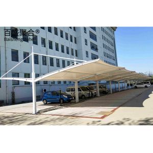 PVDF/PTFE Sail Finishing Steel Structure 10x20 Metal Garage Canopy