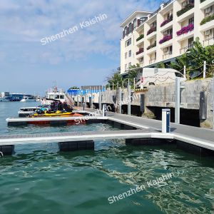 Customizable Portable Aluminum Floating Dock with Rubber Fender and 500mm
