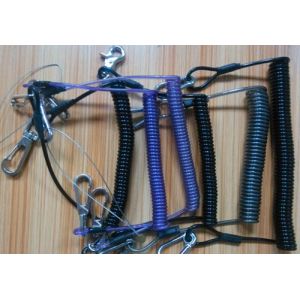 Various new designs custom OEM retractable tool coil tether lanyards in different colors
