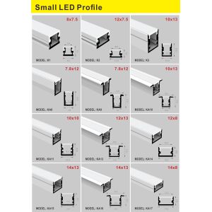 6063 T5 LED Strip Aluminium Profile Extrusion Housing Channel