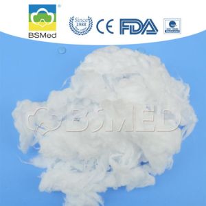 FDA Safety Standard Raw Cotton Wool with Whiteness 83-95 and Bleached Pattern